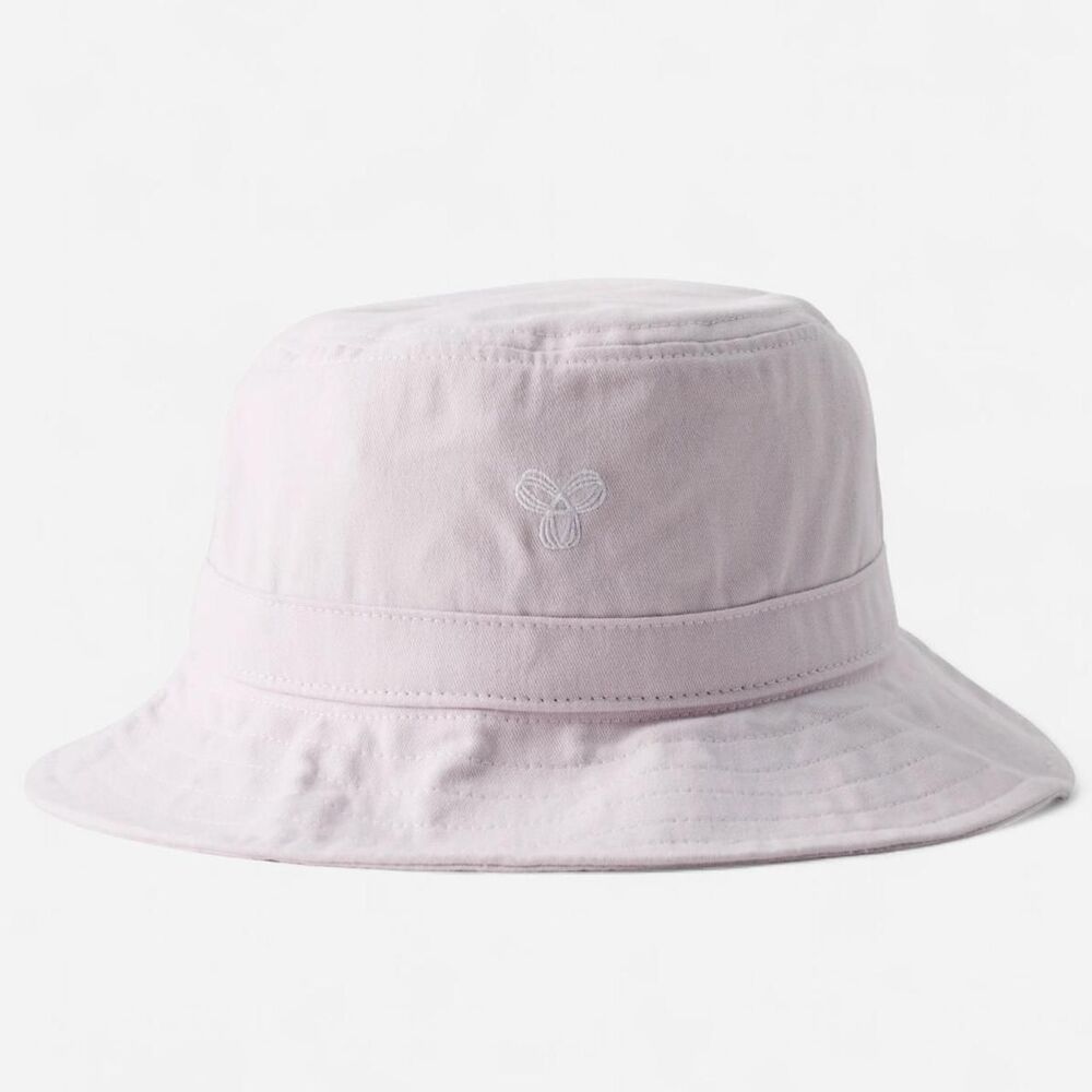 TNA by Aritzia white logo cotton twill bucket hat - gorpcore summer